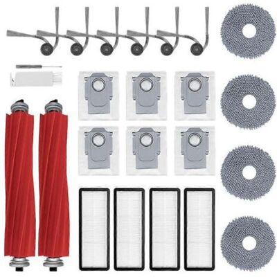 BARKBUSTERS Kit D'Accessoires Qv 35a (24 Pièces) Pour Aspirateur Robot Roborock Qv 35a/qv 35s/qr 598/qr 798 : Brosse, Lingettes De Nettoyage, Filtres Et Sac. BARKBUSTERS Kit D'Accessoires Qv 35a (24 Pièces) Pour Aspirateur Robot Roborock Qv 35a/qv 35s/qr 598/qr 798 : Brosse, Lingettes De Nettoyage, Filtres Et Sac.