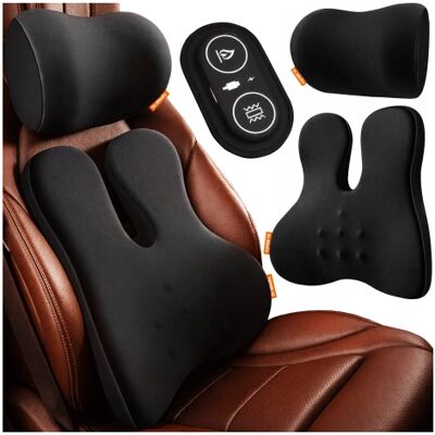 OEM Almohada Para Coche 2 En 1 Con Masaje Y Calefacción: Soporte Ergonómico Para El Cuello, La Nuca, La Espalda Y La Zona Lumbar Masajeador Eléctrico Con Vibraciones Para El Conductor Y El Pasajero - Dr.m OEM Almohada Para Coche 2 En 1 Con Masaje Y Calefacción: Soporte Ergonómico Para El Cuello, La Nuca, La Espalda Y La Zona Lumbar Masajeador Eléctrico Con Vibraciones Para El Conductor Y El Pasajero - Dr.m