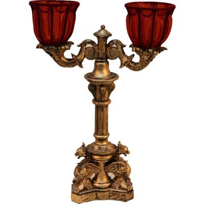 OEM Candelabro Doble Rojo OEM Candelabro Doble Rojo