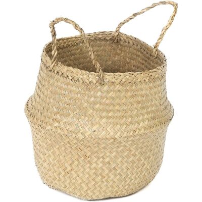 OEM Cesta Compactadora De Algas Marinas - Forma Redonda, Tamaño Mediano (27x27x26 Cm), Trenzada A Mano, Color Natural. OEM Cesta Compactadora De Algas Marinas - Forma Redonda, Tamaño Mediano (27x27x26 Cm), Trenzada A Mano, Color Natural.