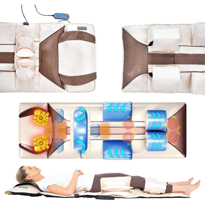 OEM Esterilla De Masaje Vibratoria Para Masaje De Espalda Sobre Colchón O Silla, 170 X 60 Cm, Color Blanco. OEM Esterilla De Masaje Vibratoria Para Masaje De Espalda Sobre Colchón O Silla, 170 X 60 Cm, Color Blanco.