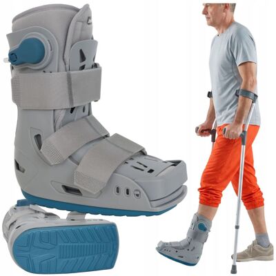 OEM Zapato Ortopédico Inflable Con Puntera Cubierta, Modelo Fit4med, Ortesis De Dos Cámaras Para Tibia Y Pie, Talla M 38-42. OEM Zapato Ortopédico Inflable Con Puntera Cubierta, Modelo Fit4med, Ortesis De Dos Cámaras Para Tibia Y Pie, Talla M 38-42.