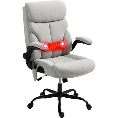 OEM Silla De Oficina Con Masaje Altura Ajustable Y Reposabrazos Abatibles Tapizado Transpirable 66x67x113-121 Cm Gris OEM Silla De Oficina Con Masaje Altura Ajustable Y Reposabrazos Abatibles Tapizado Transpirable 66x67x113-121 Cm Gris