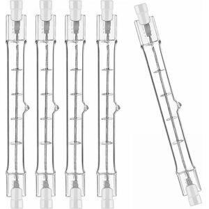 Cyslmuk - Paquete De 5 Bombillas Halógenas R7s De 118 Mm, 300 W, 230 V, Bombillas Halógenas R7s, Luces De Barra Halógenas Regulables Para Focos Arquitectónicos, Iluminación De Sala De Estar Cyslmuk - Paquete De 5 Bombillas Halógenas R7s De 118 Mm, 300 W, 230 V, Bombillas Halógenas R7s, Luces De Barra Halógenas Regulables Para Focos Arquitectónicos, Iluminación De Sala De Estar
