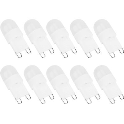 INEASICER 10 Bombillas Led De 1,5 W, Base G9, Pequeña Bombilla Con Base Bipin Para Iluminación Interior De Araña INEASICER 10 Bombillas Led De 1,5 W, Base G9, Pequeña Bombilla Con Base Bipin Para Iluminación Interior De Araña
