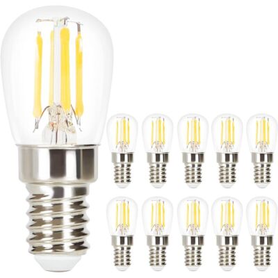 Gbly - 10 Pcs Led Bombillas E14 Lámpara Vintage - Bombilla St25 Edison 2700k 4w Blanco Cálido Antiguo Filamento De Vidrio Retro Lámpara Incandescente. Gbly - 10 Pcs Led Bombillas E14 Lámpara Vintage - Bombilla St25 Edison 2700k 4w Blanco Cálido Antiguo Filamento De Vidrio Retro Lámpara Incandescente.