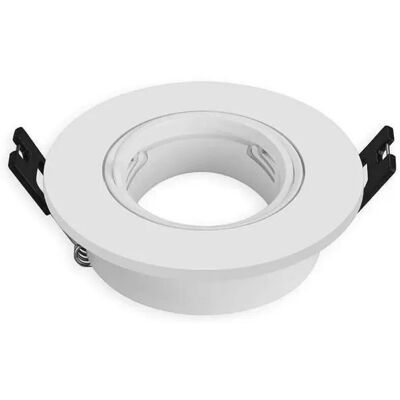 MATEL Kit Aro Downlight Redondo Ø75 Blanco Basculante Para Bombilla Gu10 MATEL Kit Aro Downlight Redondo Ø75 Blanco Basculante Para Bombilla Gu10