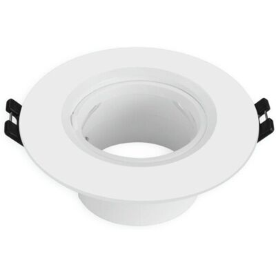 MATEL Kit Aro Redondo Fijo Ø75mm Blanco Para Bombilla Gu10 MATEL Kit Aro Redondo Fijo Ø75mm Blanco Para Bombilla Gu10