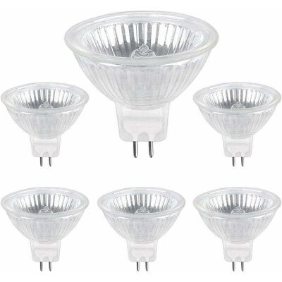 OEM Bombilla Halógena Gu5.3 De 35 W Y 12 V, 400 Lm, Luz Blanca Cálida, 2700 K, Regulable, Foco Halógeno Mr16, Paquete De 6 OEM Bombilla Halógena Gu5.3 De 35 W Y 12 V, 400 Lm, Luz Blanca Cálida, 2700 K, Regulable, Foco Halógeno Mr16, Paquete De 6