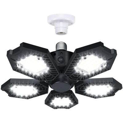 JUSCH Bombilla Led E27 Plegable, Clase F, Negra JUSCH Bombilla Led E27 Plegable, Clase F, Negra