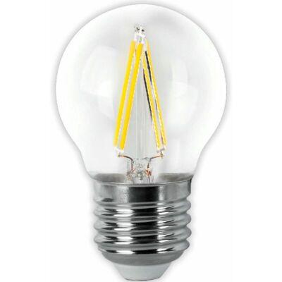 Matel - Bombilla Led Filamento Esférica Clara E27 6w Cálida Matel - Bombilla Led Filamento Esférica Clara E27 6w Cálida