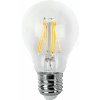 Alfa - Bombilla Led Filamento Estándar Clara E27 8w Cálida Matel Alfa - Bombilla Led Filamento Estándar Clara E27 8w Cálida Matel