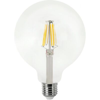 Matel - Bombilla Led Filamento Globo G125 Clara E27 12w Fría Matel - Bombilla Led Filamento Globo G125 Clara E27 12w Fría