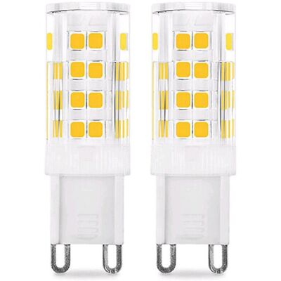 VUSZR Bombilla Led G9 De 5 W (equivalente A Bombillas Halógenas De 50 W), 450 Lm, 220 V, Blanco Frío 6000 K, 100-240 V Ca, No Regulable, Ahorro De Energía, Base De Cerámica, Base G9 Estándar, Paquete De 6 [ VUSZR Bombilla Led G9 De 5 W (equivalente A Bombillas Halógenas De 50 W), 450 Lm, 220 V, Blanco Frío 6000 K, 100-240 V Ca, No Regulable, Ahorro De Energía, Base De Cerámica, Base G9 Estándar, Paquete De 6 [