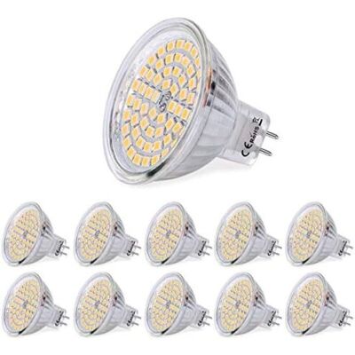 OEM Bombilla Led Gu5.3, Mr16 Led 12 V 3 W Equivalente A Lámpara Halógena De 30 W, Luz Blanca Cálida 3000 K, Focos Led No Regulables, Paquete De 10 OEM Bombilla Led Gu5.3, Mr16 Led 12 V 3 W Equivalente A Lámpara Halógena De 30 W, Luz Blanca Cálida 3000 K, Focos Led No Regulables, Paquete De 10