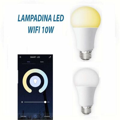 TRADE SHOP TRAESIO Trade Shop - Wifi Led Bombilla Inteligente E27 10w 2700k 6400k Regulable Ios Android Alexa Google - TRADE SHOP TRAESIO Trade Shop - Wifi Led Bombilla Inteligente E27 10w 2700k 6400k Regulable Ios Android Alexa Google -