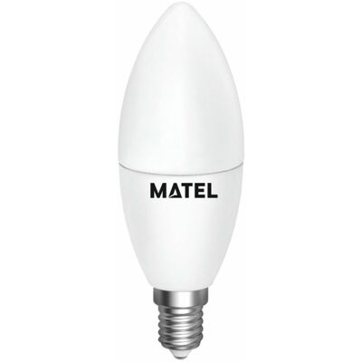 MATEL Bombilla LED Vela - Regulable 7W E14 Fría MATEL Bombilla LED Vela - Regulable 7W E14 Fría