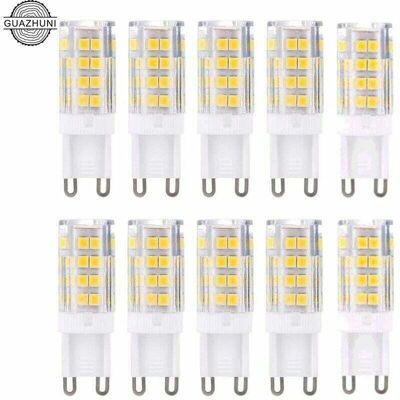 MINKUROW Bombillas Led G9, Blanco Cálido 3000 K, 5 W, Equivalente A Bombillas Halógenas De 40 W, 420 Lúmenes, No Regulables, Paquete De 10. MINKUROW Bombillas Led G9, Blanco Cálido 3000 K, 5 W, Equivalente A Bombillas Halógenas De 40 W, 420 Lúmenes, No Regulables, Paquete De 10.