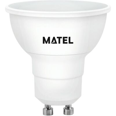 Alfa - Bombilla Led Dicróica 120º Regulable Gu10 5w Fría Matel Alfa - Bombilla Led Dicróica 120º Regulable Gu10 5w Fría Matel