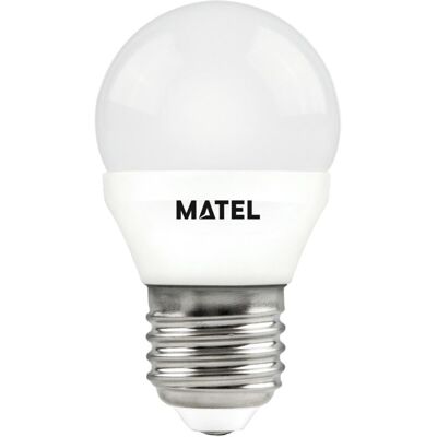 Alfa - Bombilla Led Esférica Regulable E27 7w Fría Matel Alfa - Bombilla Led Esférica Regulable E27 7w Fría Matel