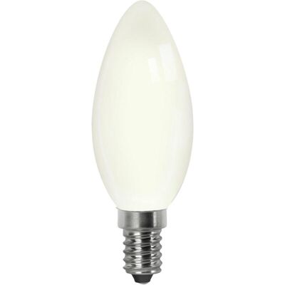 Bombilla Led Filamento Vela Opal E14 4w Fría Matel Bombilla Led Filamento Vela Opal E14 4w Fría Matel