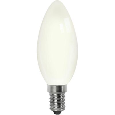 Bombilla Led Filamento Vela Opal E14 4w Cálida Matel Bombilla Led Filamento Vela Opal E14 4w Cálida Matel