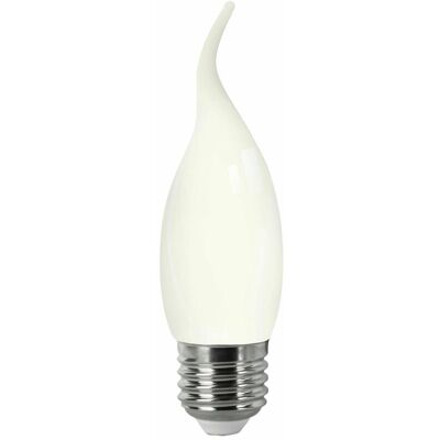 Bombilla Led Filamento Vela Llama Opal E27 4w Fría Matel Bombilla Led Filamento Vela Llama Opal E27 4w Fría Matel