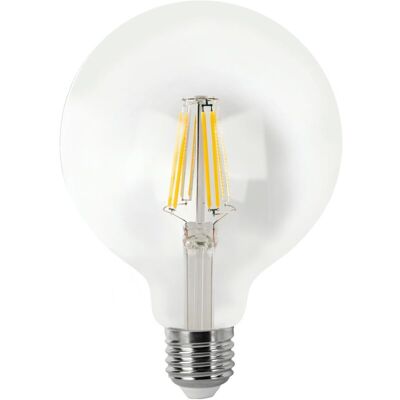 Matel - Bombilla Led Filamento Globo G95 Clara E27 4w Cálida Matel - Bombilla Led Filamento Globo G95 Clara E27 4w Cálida