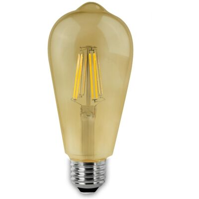 Bombilla Led Filamento Vintage Pera E27 6w Matel Bombilla Led Filamento Vintage Pera E27 6w Matel