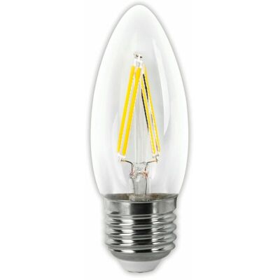 Bombilla Led Filamento Vela Clara E27 4w Cálida Matel Bombilla Led Filamento Vela Clara E27 4w Cálida Matel