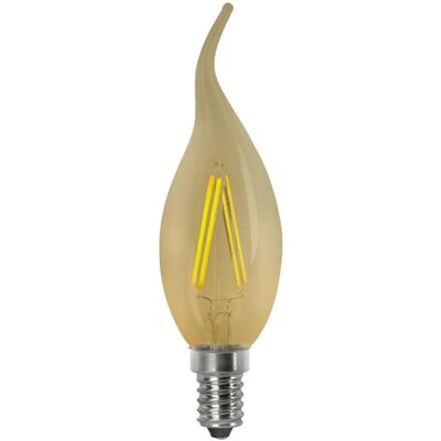 Bombilla Led Filamento Vintage Vela Llama E14 4w Matel Bombilla Led Filamento Vintage Vela Llama E14 4w Matel