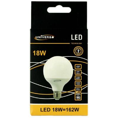 TRADE SHOP TRAESIO - G95-02 - E27 - 18W - Bombilla LED TRADE SHOP TRAESIO - G95-02 - E27 - 18W - Bombilla LED