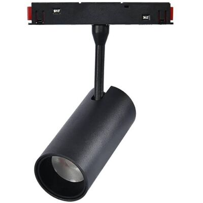 Iluminashop - Foco Led Negro 20w Para Carril Magnetico Detail Chip Osram 48v Monofasico Cri 90 Ugr 17 Serie Detail Blanco Neutro 4000k Iluminashop - Foco Led Negro 20w Para Carril Magnetico Detail Chip Osram 48v Monofasico Cri 90 Ugr 17 Serie Detail Blanco Neutro 4000k