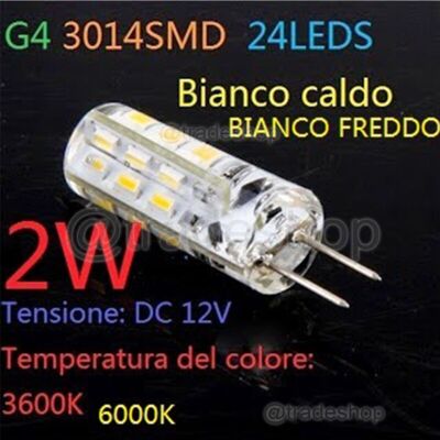 Trade Shop - G4 24LED SMD3014 - 2W - 12V - Bombilla LED Trade Shop - G4 24LED SMD3014 - 2W - 12V - Bombilla LED