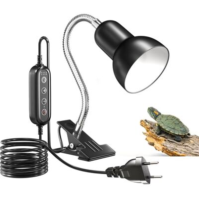 OEM Lámpara De Calor Para Tortugas (hasta 100 W), Lámpara De Calor Para Terrarios E27 Con Temporizador Y Control De Temperatura, Lámpara De Calor Para Tortugas Con Clip Para Tortugas, Sin Bombilla OEM Lámpara De Calor Para Tortugas (hasta 100 W), Lámpara De Calor Para Terrarios E27 Con Temporizador Y Control De Temperatura, Lámpara De Calor Para Tortugas Con Clip Para Tortugas, Sin Bombilla