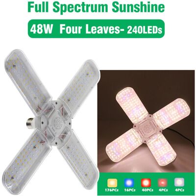 OEM Lámpara Led De Cultivo Para Plantas De Interior, 48 W, 552 Led, Espectro Completo, Bombilla E27/e26 Para Invernaderos, Plantas De Interior Y Hortalizas. OEM Lámpara Led De Cultivo Para Plantas De Interior, 48 W, 552 Led, Espectro Completo, Bombilla E27/e26 Para Invernaderos, Plantas De Interior Y Hortalizas.