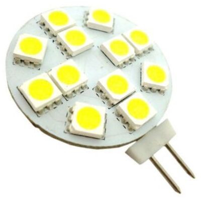 TRADE SHOP TRAESIO Trade Shop - Lampara Led Bombilla 12 Smd 5050 G4 Pin Socket Luz Fria 6500k 1.2w - TRADE SHOP TRAESIO Trade Shop - Lampara Led Bombilla 12 Smd 5050 G4 Pin Socket Luz Fria 6500k 1.2w -