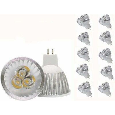 Zvd - Bombilla Led Gu5.3 Mr16 De 3 W, Luz Blanca Cálida (paquete De 10), Para Rieles Empotrados, Iluminación De Paisaje Zvd - Bombilla Led Gu5.3 Mr16 De 3 W, Luz Blanca Cálida (paquete De 10), Para Rieles Empotrados, Iluminación De Paisaje