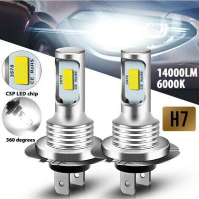 OEM Paquete De 4 Bombillas Led H7, 14 000 Lm, 6000 K, Luz Blanca Extremadamente Brillante, Kit De Conversión Todo En Uno, Listo Para Usar, Resistente Al Agua Ip68. OEM Paquete De 4 Bombillas Led H7, 14 000 Lm, 6000 K, Luz Blanca Extremadamente Brillante, Kit De Conversión Todo En Uno, Listo Para Usar, Resistente Al Agua Ip68.