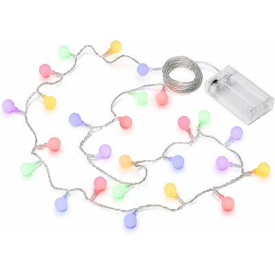 OEM Guirnalda De Luces Led Multicolor, 3 Metros – 20 Bombillas, Funciona Con Pilas, Decorativa Para Interiores Y Exteriores. OEM Guirnalda De Luces Led Multicolor, 3 Metros – 20 Bombillas, Funciona Con Pilas, Decorativa Para Interiores Y Exteriores.