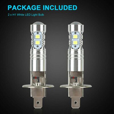 OEM Bombillas Led H1 De 100 W Para Faros Delanteros – Luz Blanca De 6000 K – Luces Altas, Luces Bajas Y Faros Antiniebla – Voltaje De 12 V A 24 V -crezuo OEM Bombillas Led H1 De 100 W Para Faros Delanteros – Luz Blanca De 6000 K – Luces Altas, Luces Bajas Y Faros Antiniebla – Voltaje De 12 V A 24 V -crezuo