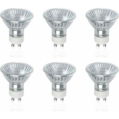 OEM Bombillas Halógenas Gu10, Paquete De 6, Focos Halógenos Gu10 De 50 W, Ca 220 V-240 V, 700 Lúmenes, Ángulo De Haz De 40°, Blanco Cálido 2800 K, Regulables. OEM Bombillas Halógenas Gu10, Paquete De 6, Focos Halógenos Gu10 De 50 W, Ca 220 V-240 V, 700 Lúmenes, Ángulo De Haz De 40°, Blanco Cálido 2800 K, Regulables.