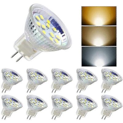 COLNK 10 Bombillas Mr11 De 3 W/5 W, Ac/dc 12 V-24 V, Led, Base Bipin Gu4 (5 W, Blanco Natural) COLNK 10 Bombillas Mr11 De 3 W/5 W, Ac/dc 12 V-24 V, Led, Base Bipin Gu4 (5 W, Blanco Natural)