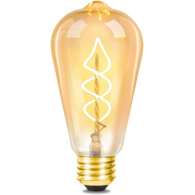 Gbly - 3x E27 Bombilla Led Vintage - St64 Retro Blanco Cálido Lámpara De Filamento 4w, Bombilla Incandescente 2200k Estilo Edison, Iluminación Decorativa Económica Para Restaurante, Hogar, Cafetería Gbly - 3x E27 Bombilla Led Vintage - St64 Retro Blanco Cálido Lámpara De Filamento 4w, Bombilla Incandescente 2200k Estilo Edison, Iluminación Decorativa Económica Para Restaurante, Hogar, Cafetería