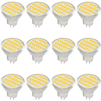 DPZO Bombilla Led Mr11 Gu4 Dc/ac 10-30v 3w, 12v, 24v, Equivalente A Bombilla Halógena De 30w, 400 Lúmenes, Blanco Cálido 3000k, Reemplazo Led Para Kit, Jardín, Interior (paquete De 12) DPZO Bombilla Led Mr11 Gu4 Dc/ac 10-30v 3w, 12v, 24v, Equivalente A Bombilla Halógena De 30w, 400 Lúmenes, Blanco Cálido 3000k, Reemplazo Led Para Kit, Jardín, Interior (paquete De 12)