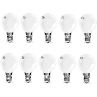 COLNK Bombillas Incandescentes Redondas Clásicas Mini De 40 W Y 240 V Con Casquillo E14 De Rosca Pequeña (paquete De 10) - Hao() COLNK Bombillas Incandescentes Redondas Clásicas Mini De 40 W Y 240 V Con Casquillo E14 De Rosca Pequeña (paquete De 10) - Hao()