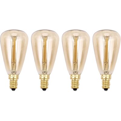 OEM 4 Bombillas Edison Vintage E14 220v St48, Bombillas Incandescentes De 25w, 40w Y 60w, Luz Retro Edison De Filamento Para Lámpara Colgante. OEM 4 Bombillas Edison Vintage E14 220v St48, Bombillas Incandescentes De 25w, 40w Y 60w, Luz Retro Edison De Filamento Para Lámpara Colgante.