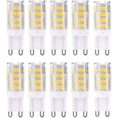 DPZO Bombillas Led G9 – Blanco Cálido 3000k 5w, Equivalente A Bombillas Halógenas De 40w, 420 Lúmenes – No Regulables – Paquete De 10 (clase De Eficiencia Energética A+) DPZO Bombillas Led G9 – Blanco Cálido 3000k 5w, Equivalente A Bombillas Halógenas De 40w, 420 Lúmenes – No Regulables – Paquete De 10 (clase De Eficiencia Energética A+)