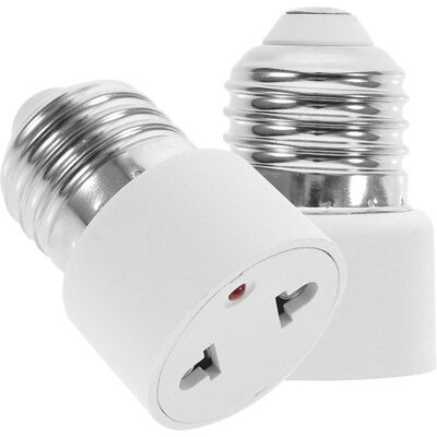 OEM Allecto Plus,2 Adaptadores Para Bombillas Incandescentes,convertidores De Base E27,blanco,2 Polos OEM Allecto Plus,2 Adaptadores Para Bombillas Incandescentes,convertidores De Base E27,blanco,2 Polos