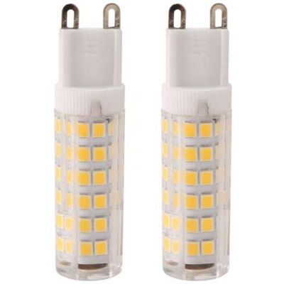 FOCTRO Pack Con 2 Luces Led G9, 7 W, 550 Lm, Equivalente A 60 W Halogena, Cálido Blanco, 3000 K, Ángulo De Radiación 360°. FOCTRO Pack Con 2 Luces Led G9, 7 W, 550 Lm, Equivalente A 60 W Halogena, Cálido Blanco, 3000 K, Ángulo De Radiación 360°.